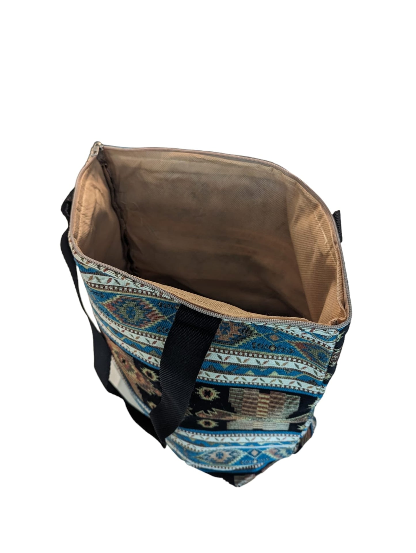 Elegant Cotton Tote, Beach Bag β Intricate Kilim Design, Aztec Print, Bohemian - The Humble Crescent
