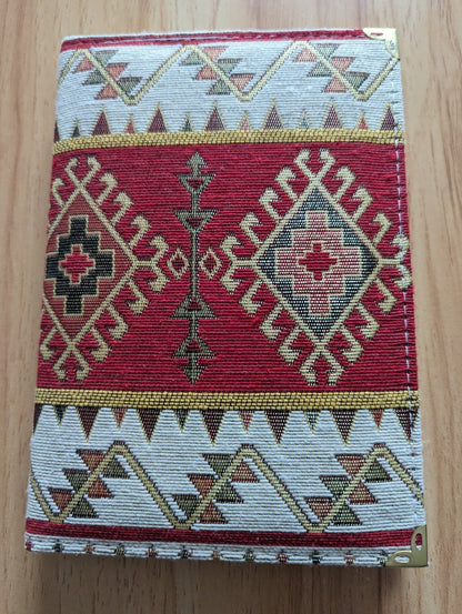 Turkish Journal — Intricate Kilim Design, Aztec Print, Bohemian - The Humble Crescent